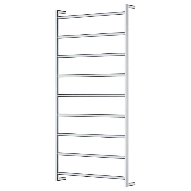 Fienza Kaya Round Heated Towel Rail 600X1200X100mm 9 Bars Chrome