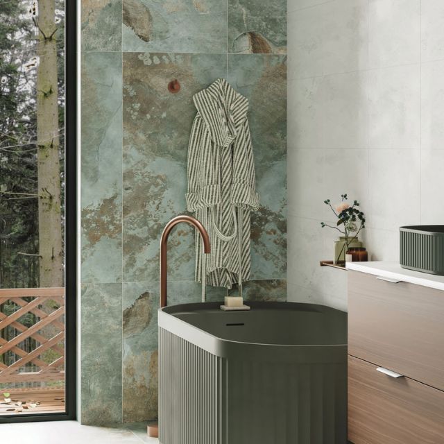 Fienza Kaya Single Robe Hook Brushed Copper