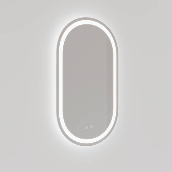 Ingrain Pill Frameless Frontlit and Backlit LED Mirror 500 x 850mm