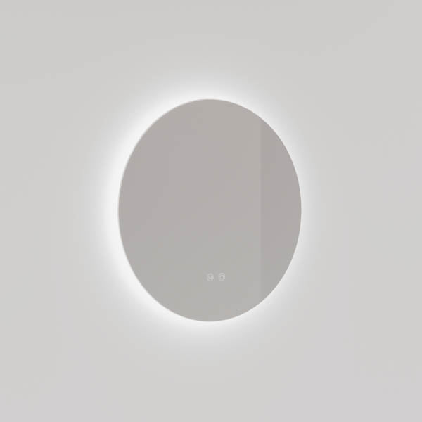 INCRM60 | Ingrain 600mm Round Backlit Mirror with Touch Sensor and Demister Pad - Frameless | Product Image