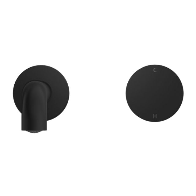 Nero Kara Progressive Wall Basin/Bath Set 160mm Matte Black