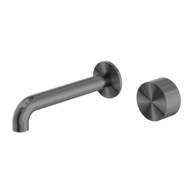 Nero Kara Progressive Wall Basin/Bath Set 185mm Gun Metal NR271907A185GM - The Blue Space