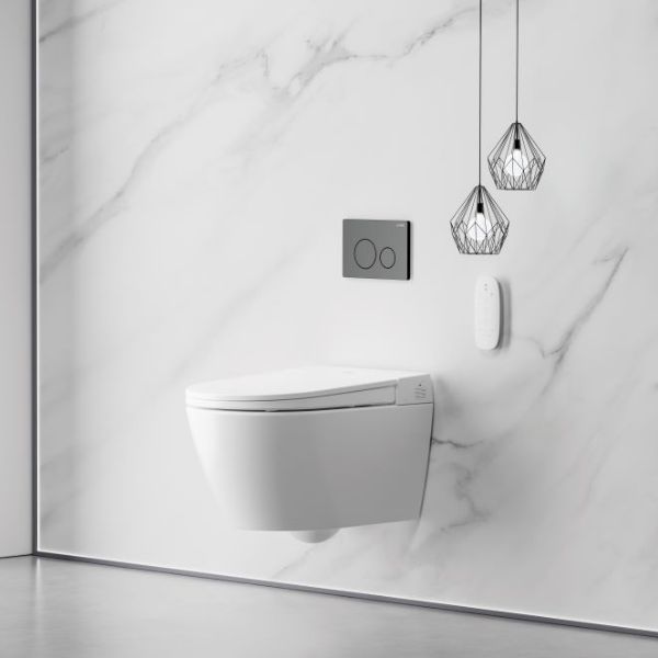 The Blue Space - Lafeme Sesto Smart Toilet - side view
