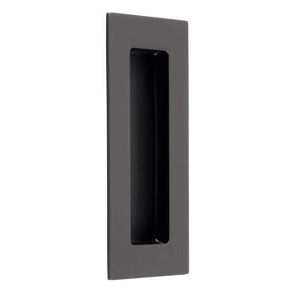 Lane Flush Pull Handle Rectangle 120mm Gun Metal Grey - The Blue Space