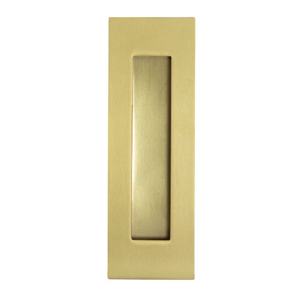Lockwood Vivid 150mm Flush Pull Satin Brass | The Blue Space