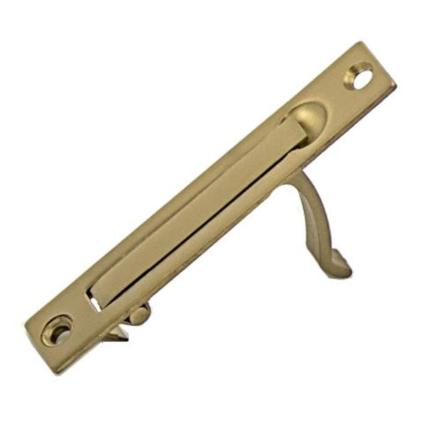 Lockwood Vivid Edge Pull Satin Brass | The Blue Space