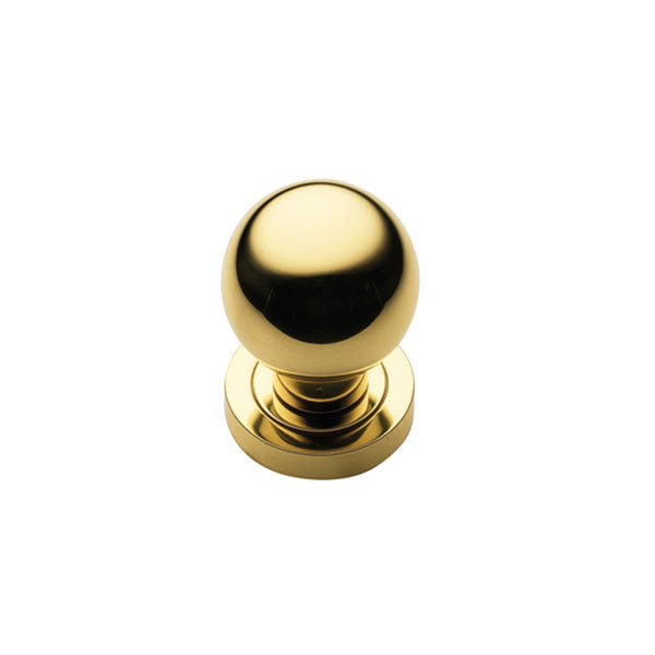 Manital K440 Knob Passage Door Handle Set Polished Brass - The Blue Space