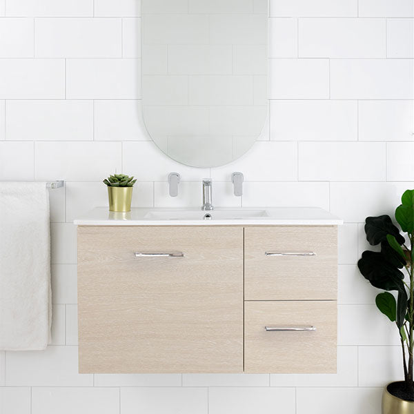 Marquis Marq Compact Bathroom Wall Hung Ensuite Small Vanity - The Blue Space