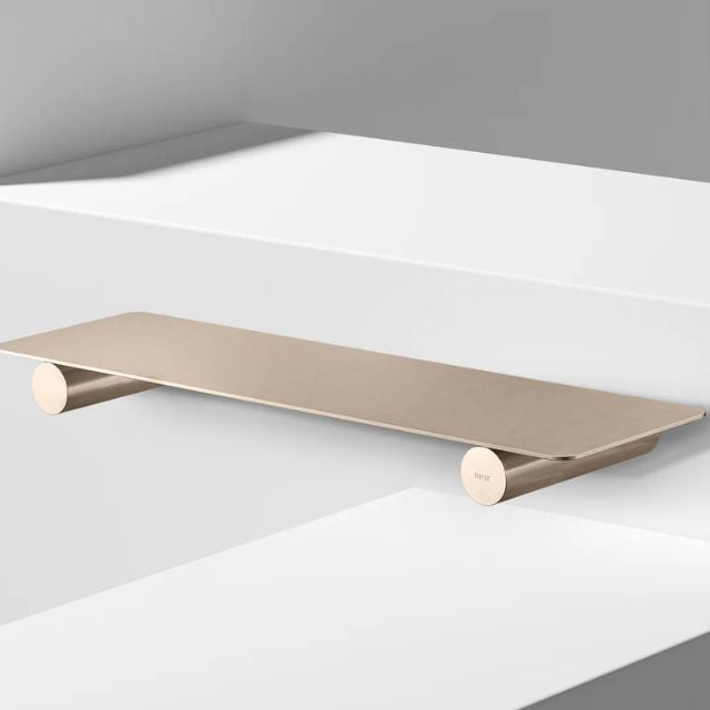 Buy Meir Curvaé Shower Shelf Champagne MRSS-2040N-CH - The Blue Space
