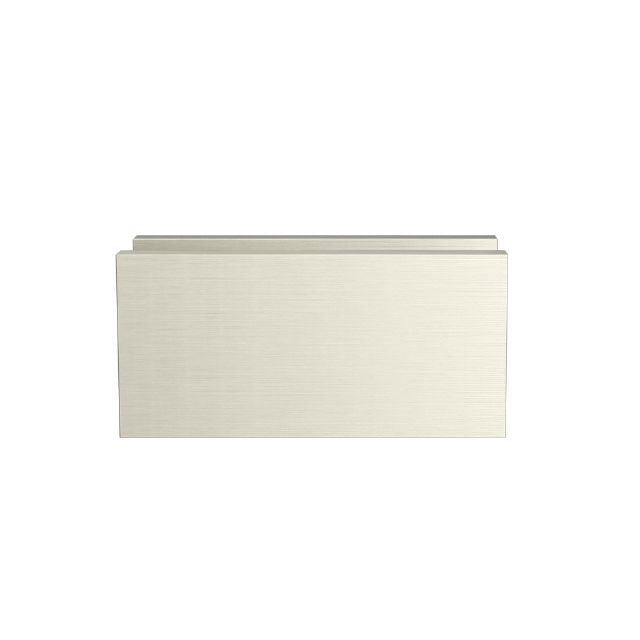 Front Meir Glass Fixing U Bracket Brushed Nickel MGA03N-PVDBN - The Blue Space