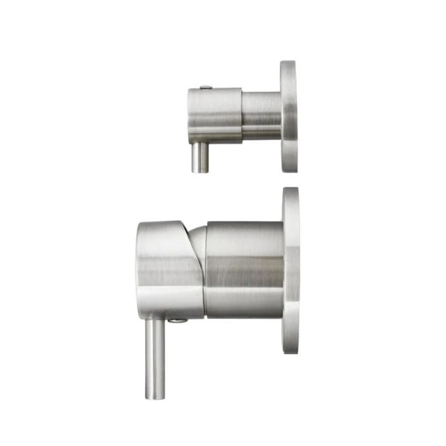 Side Meir Round Diverter Mixer - Brushed Nickel MW07TS-PVDBN_KIT - The Blue Space