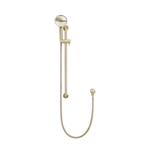 Meir Round 3 Function Rail Shower Tiger Bronze, front view - The Blue Space