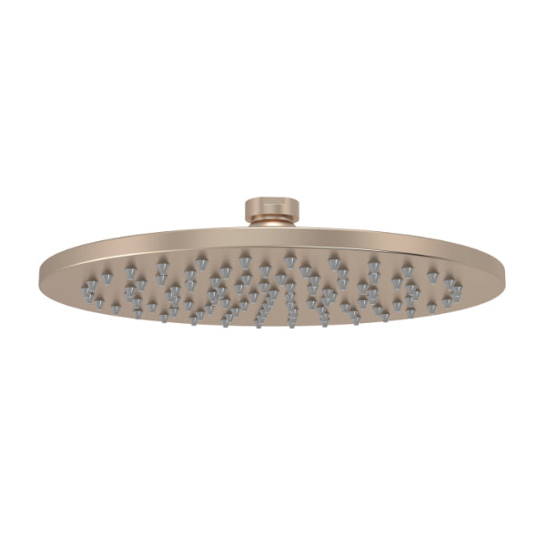 Meir Round Shower Rose 200mm Champagne | The Blue Space