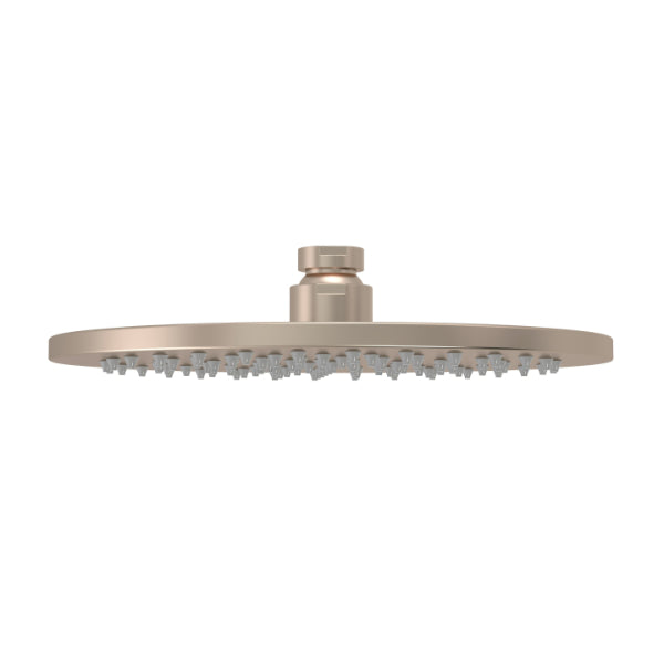 Meir Round Shower Rose 200mm Champagne | The Blue Space