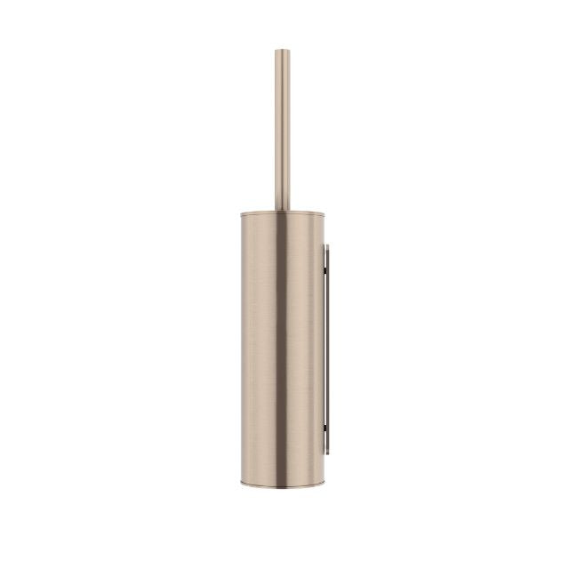 Meir Round Toilet Brush and Holder Champagne MTO02N-R-CH - The Blue Space