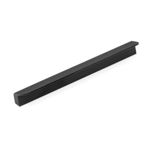 Momo Handles Flapp Pull Handle Brushed Black | The Blue Space