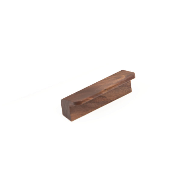Momo Handles Flapp Timber Pull Handle Brushed Walnut | The Blue Space
