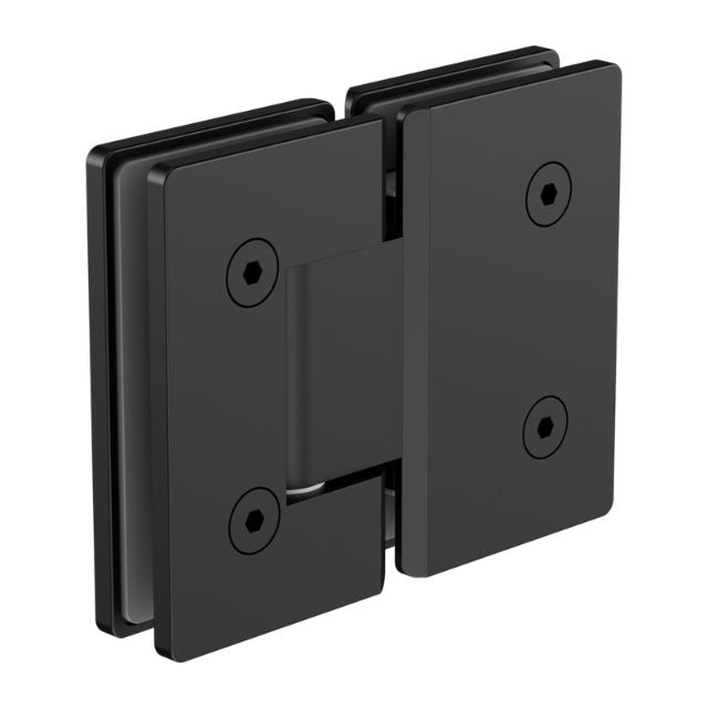 Nero 180 Degree Glass to Glass Shower Hinge 10mm Glass Matte Black