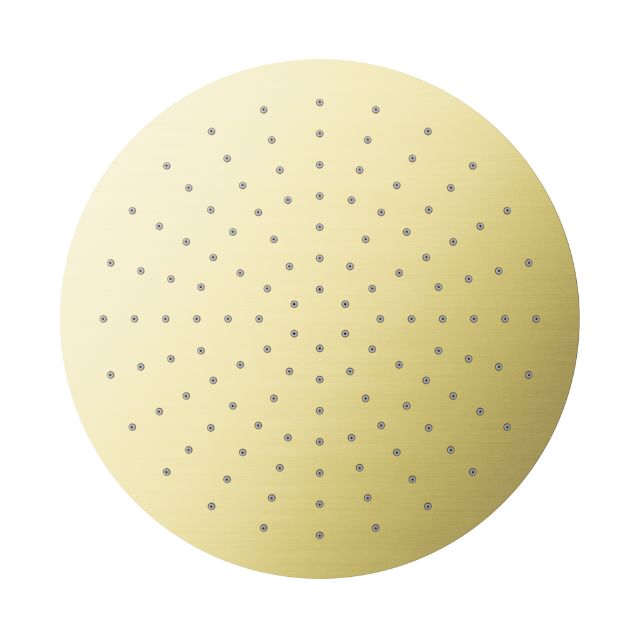 Bottom Nero 300mm Round Shower Head Brushed Gold NRROA1202BG - The Blue Space