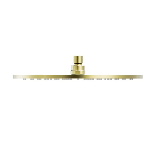 Side Nero 300mm Round Shower Head Brushed Gold NRROA1202BG - The Blue Space