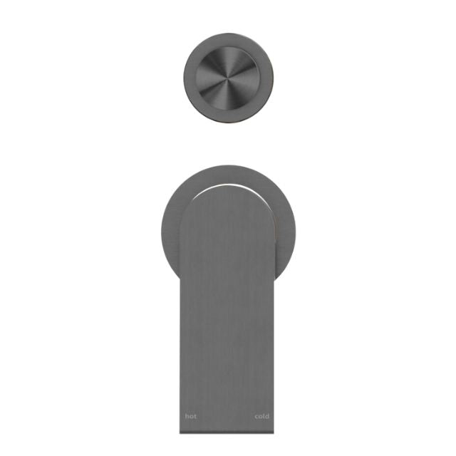 Buy Online Nero Bianca Shower Mixer With Diverter Separate Back Plate Gun Metal NR321511GGM - The Blue Space