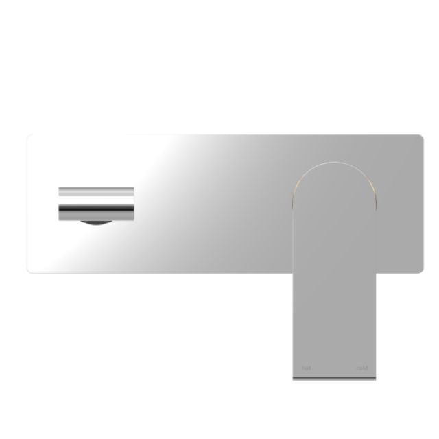 Buy Online Nero Bianca Wall Basin/Bath Mixer 187mm Chrome NR321510ACH - The Blue Space