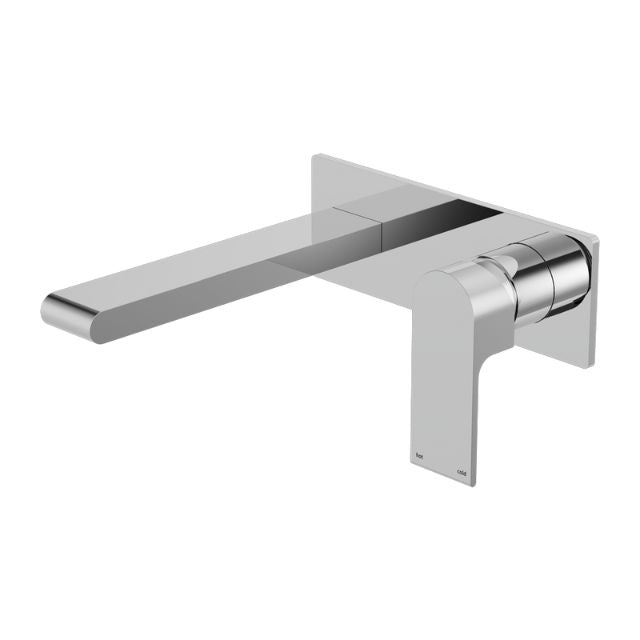Nero Bianca Wall Basin/Bath Mixer 187mm Chrome NR321510ACH - The Blue Space