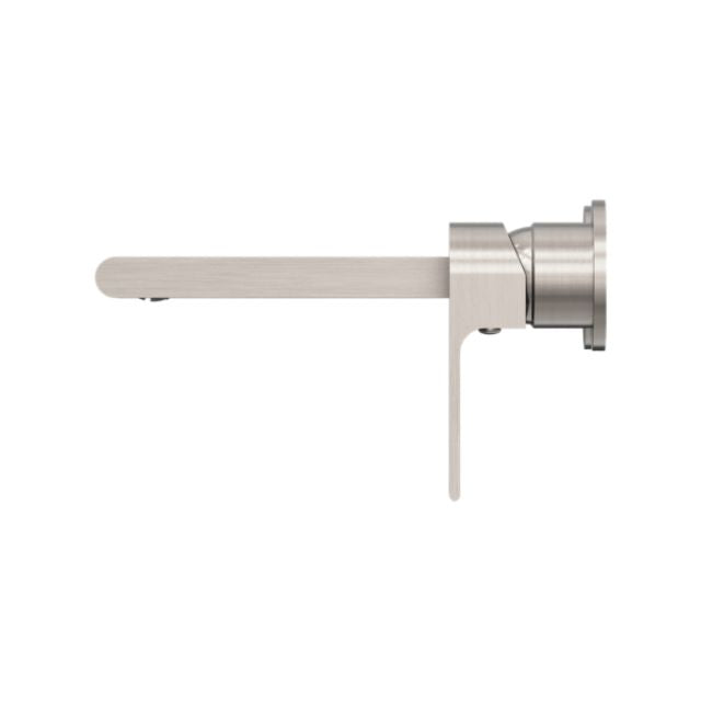 Buy Online Nero Bianca Wall Basin/Bath Mixer Separate Back Plate 187mm Brushed Nickel NR321510EBN - The Blue Space