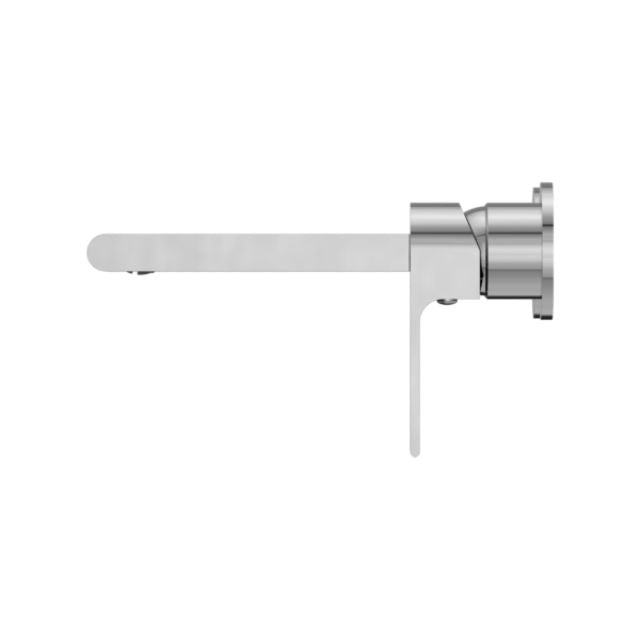Nero Bianca Wall Basin/Bath Mixer Separate Backplate 230mm Chrome