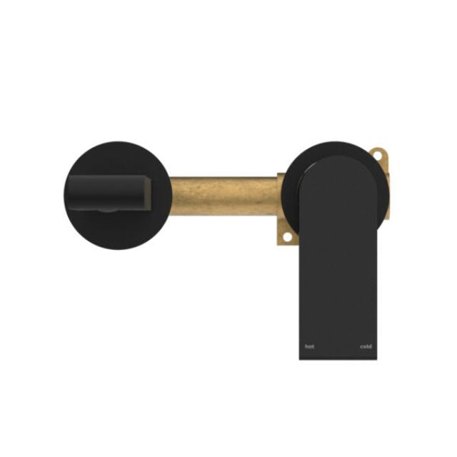 Buy Nero Bianca Wall Basin/Bath Mixer Separate Back Plate 230mm Matte Black NR321510FMB - The Blue Space