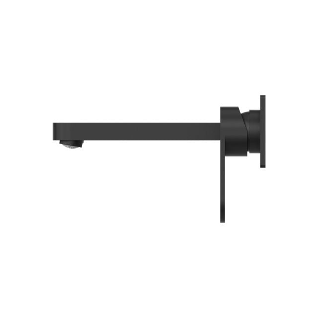 Nero Ecco Wall Basin/Bath Mixer Matte Black