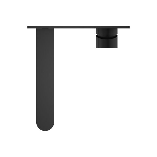 Nero Ecco Wall Basin/Bath Mixer Matte Black