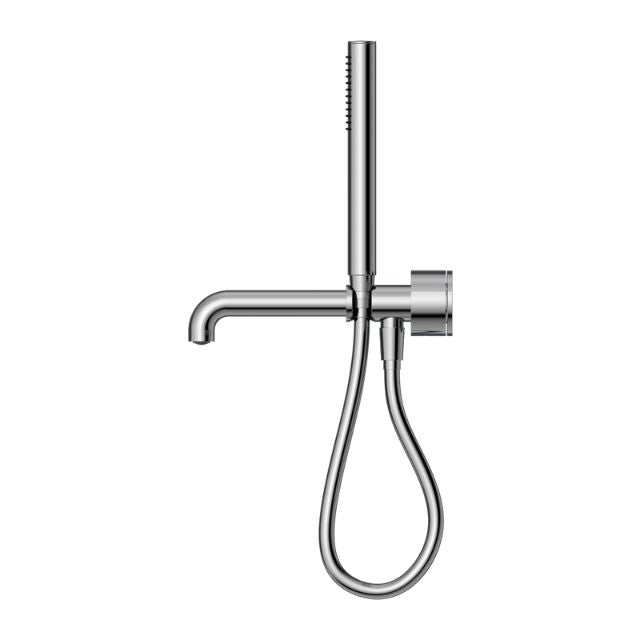 Nero Kara Progressive Shower System Separate Plate With Spout 250mm Chrome