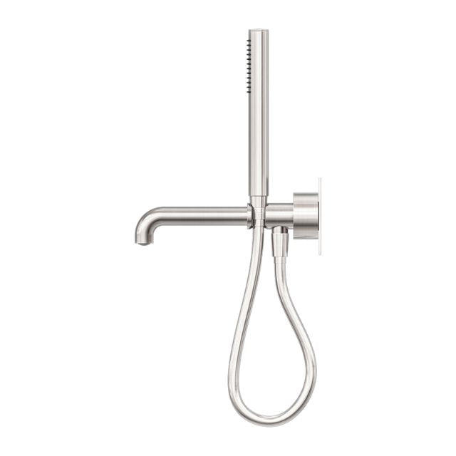 Side Nero Kara Progressive Shower System With Spout 250mm Brushed Nickel NR271903A250BN - The Blue Space