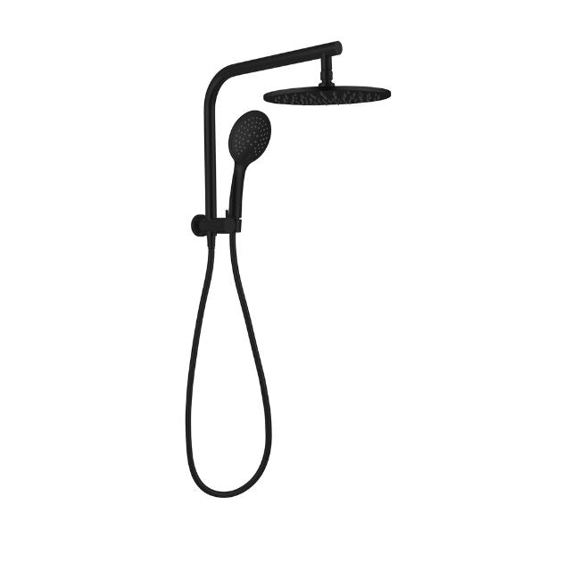 Nero Mecca 2 in 1 Twin Shower Matte Black - NR250805bMB - The Blue Space
