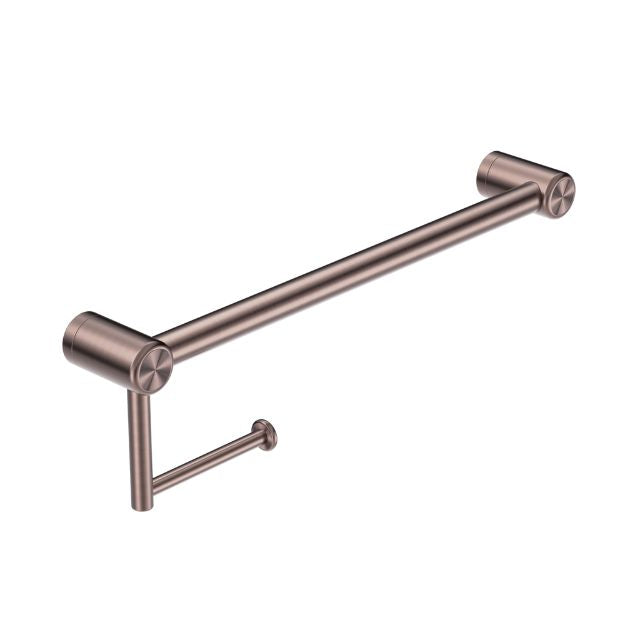 Nero Mecca Care 25mm Toilet Roll Rail 450mm Brushed Bronze