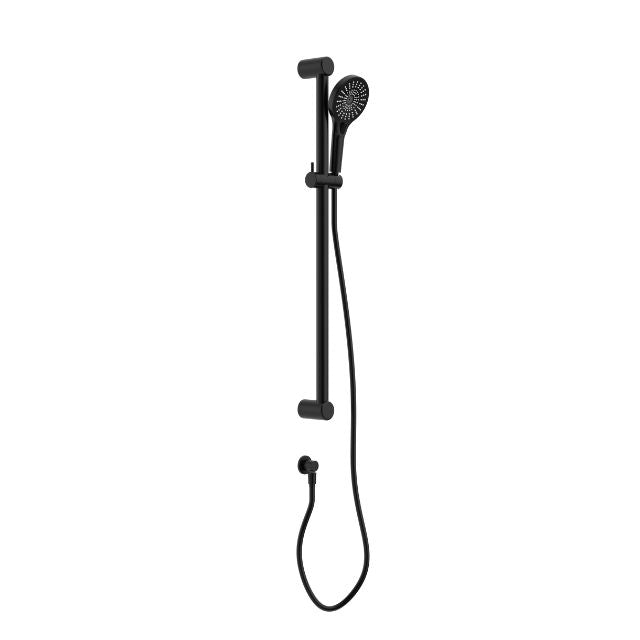 Nero Mecca Care 32mm Grab Rail and Adjustable Shower Rail Set 900mm Matte Black NRCS005MB - The Blue Space