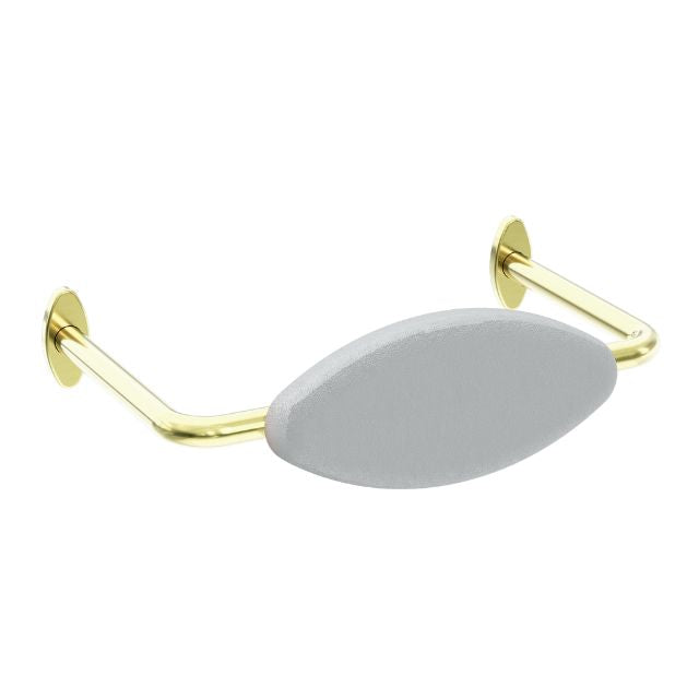 Nero Mecca Care DDA Toilet Backrest Brushed Gold NRCR0001BG - The Blue Space