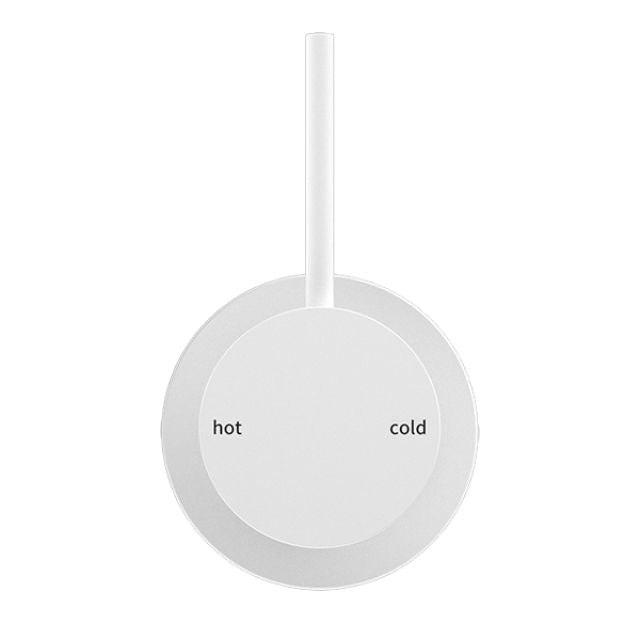 Buy Nero Mecca Shower Mixer with 60mm Plate and Handle Up in Matte White NR221911JMW - The Blue Space