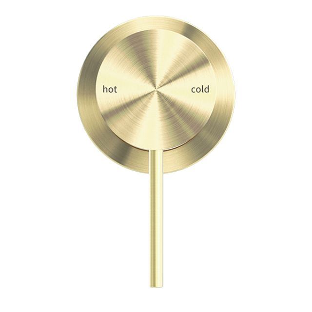 Buy Online Nero Mecca Shower Mixer 60mm Plate Brushed Gold NR221911HBG - The Blue Space