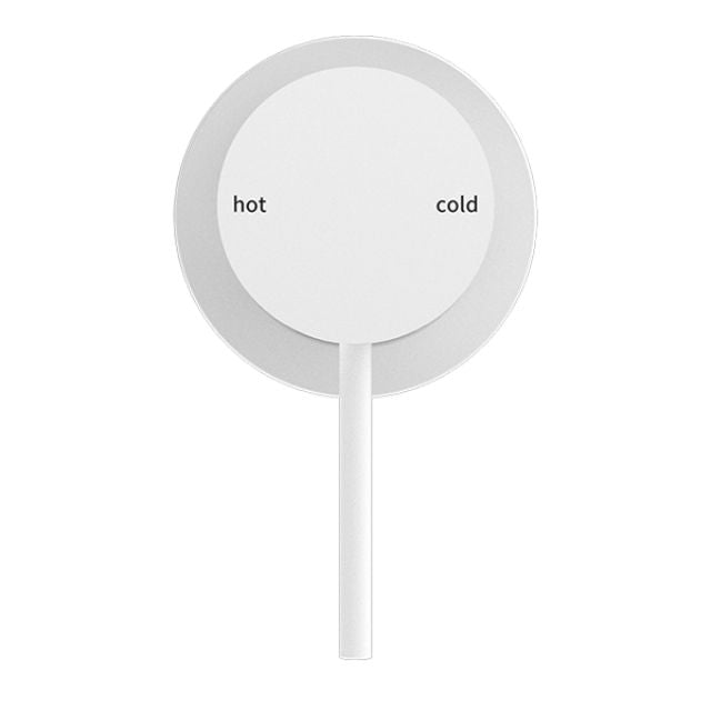 Buy Online Nero Mecca Shower Mixer 60mm Plate Matte White NR221911HMW - The Blue Space