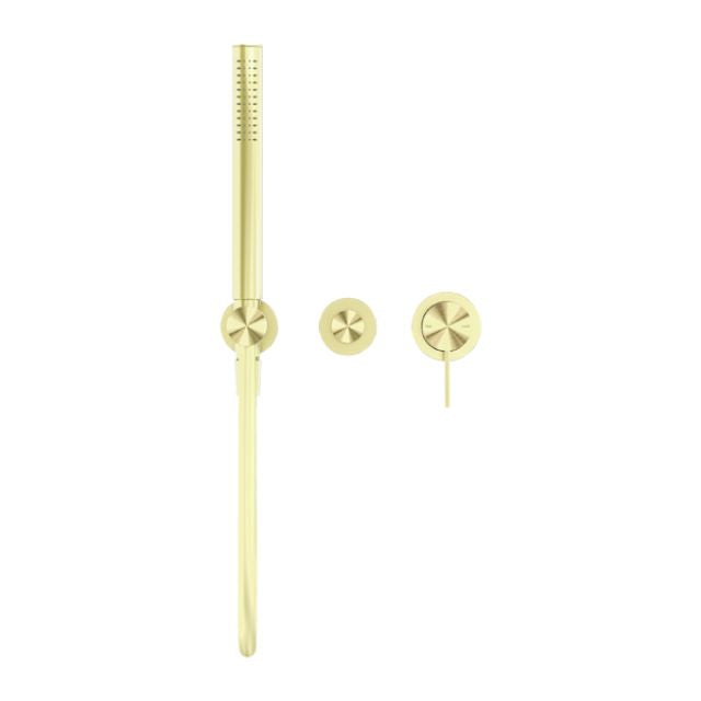 Nero Mecca Shower Mixer Divertor System Separate Back Plate Brushed Gold