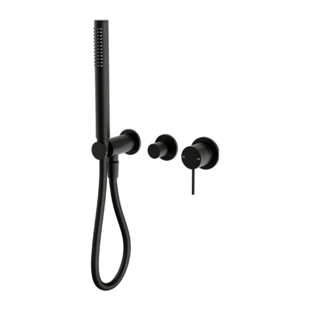 Nero Mecca Shower Mixer Divertor System Separate Back Plate Matte Black