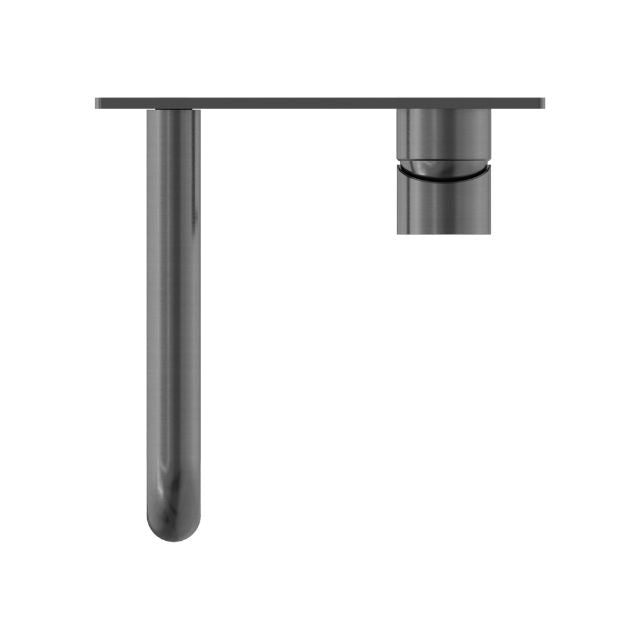 Top View Nero Mecca Wall Basin Mixer 120mm Spout Gun Metal - NR221910a120GM - The Blue Space