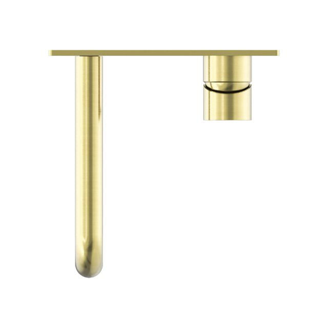 Nero Mecca Wall Basin/Bath Mixer 260mm Brushed Gold
