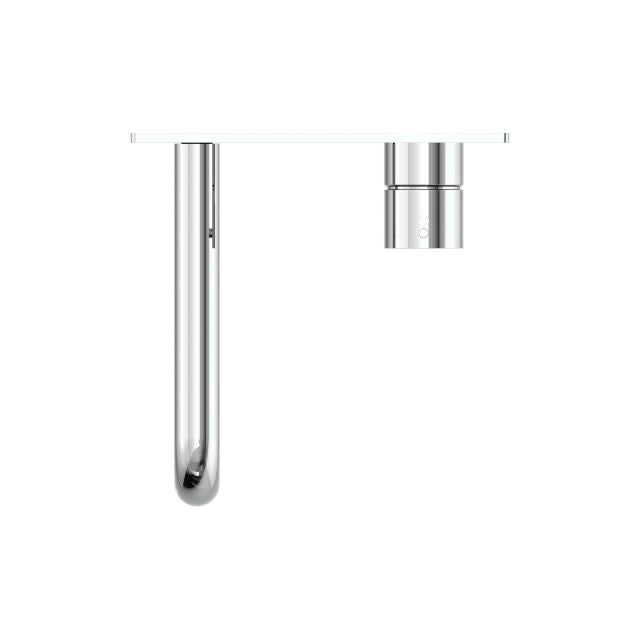 Nero Mecca Wall Basin/Bath Mixer Handle Up 260mm Chrome