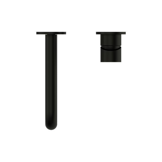 Buy Now Nero Mecca Wall Basin Mixer Separate Backplate 260mm Spout Matte Black - NR221910C260MB - The Blue Space