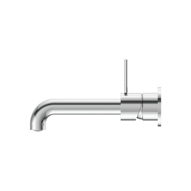 Nero Mecca Wall Basin/Bath Mixer Separate Back Plate Handle Up 260mm Chrome