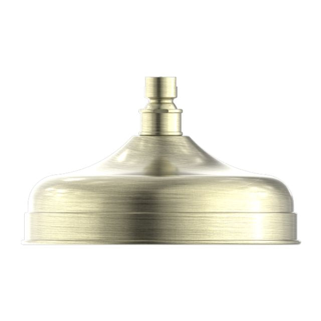 Nero York 200mm Shower Head Aged Brass
