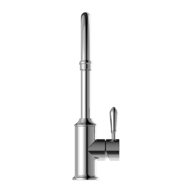 Buy Nero York Kitchen Mixer Gooseneck Spout With Metal Lever Chrome NR69210602CH - The Blue Space